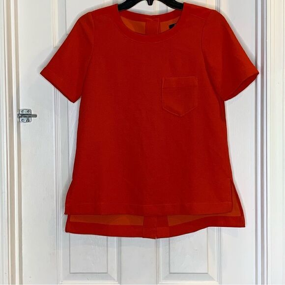Madewell Industry Button Back Top Red Size XXS - Picture 3 of 10